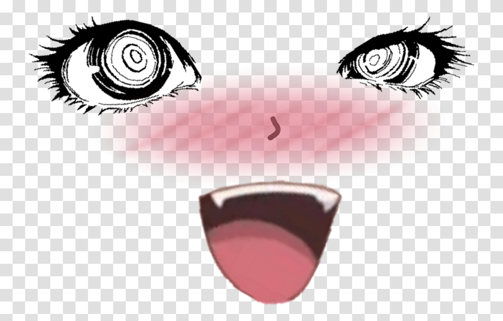 Anime Animeface Face Eyes Mouth Sticker By Hai A, Lamp, Invertebrate, Animal, Sea Life Transparent Png