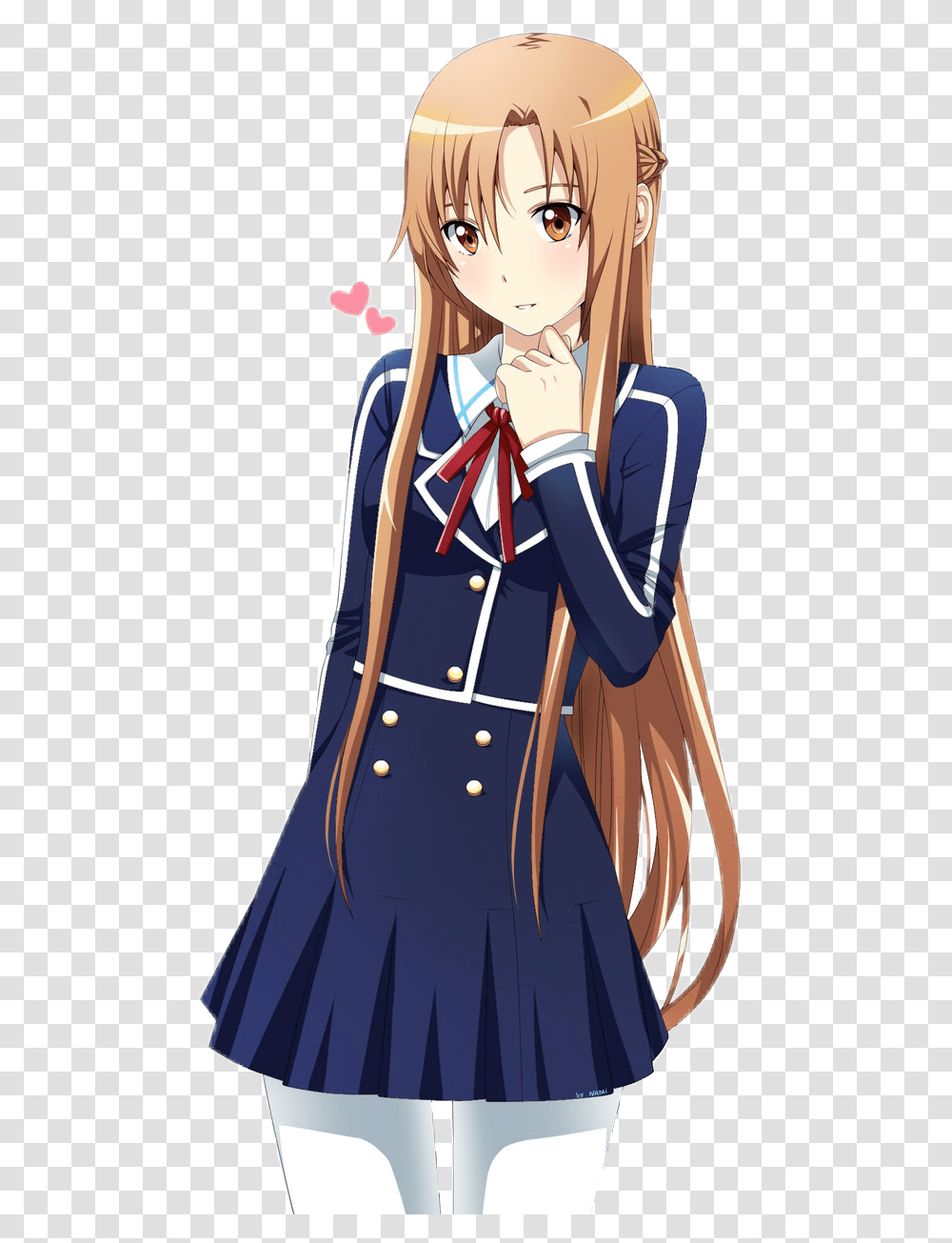 Anime Asuna Yuuki Sticker By Cabello Vee Asuna Uniform, Clothing, Manga, Comics, Book Transparent Png