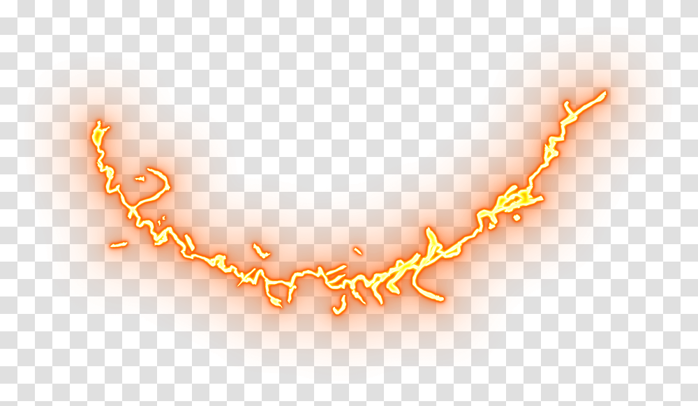 Anime Attack Orange Lightning Top Color Gradient, Mountain, Outdoors, Nature, Stomach Transparent Png