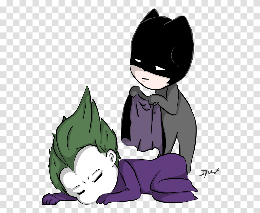 Anime Batman Joker Chibi Chibi, Person, Female, Book, Cat Transparent Png