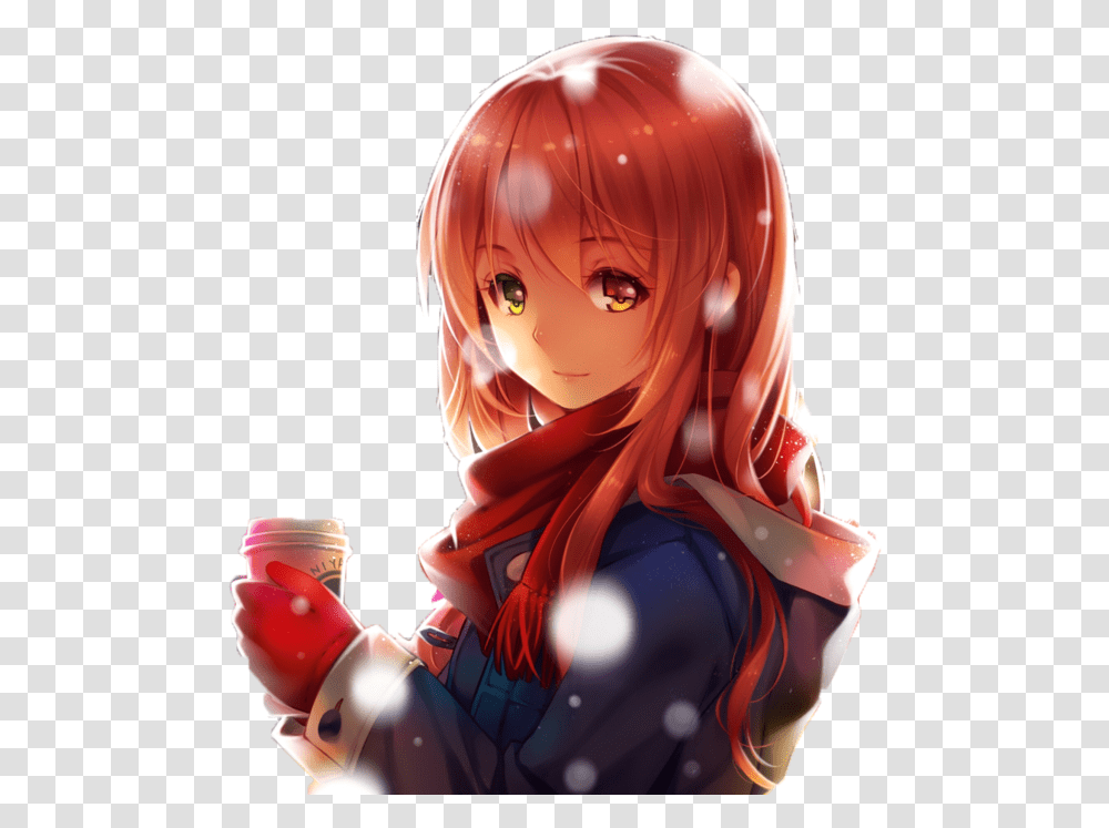 Anime Best Anime Girl Red, Manga, Comics, Book, Person Transparent Png