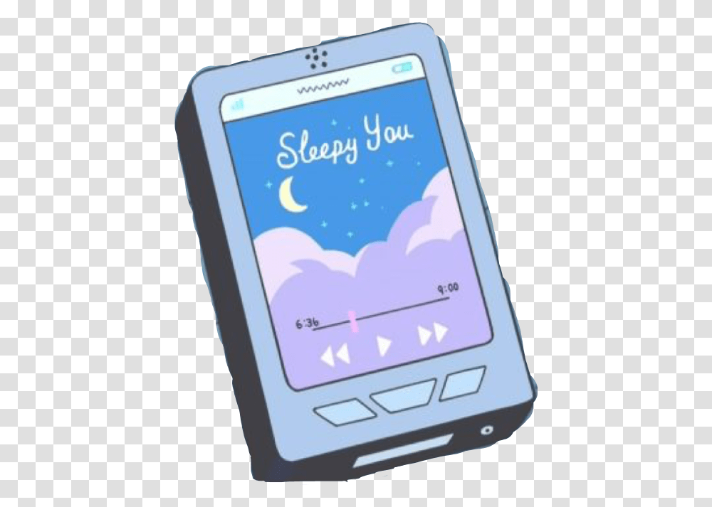 Anime Blueaesthetic Blue Phone Blue Anime Aesthetic, Electronics, Mobile Phone, Cell Phone, GPS Transparent Png