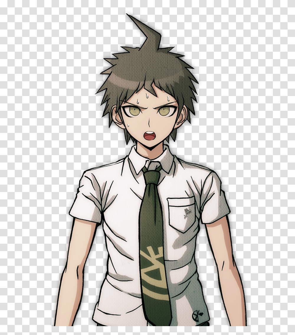 Anime Blush Danganronpa Hajime Hinata Uniform Cosplay Hajime Hinata Sprites, Tie, Accessories, Accessory, Person Transparent Png