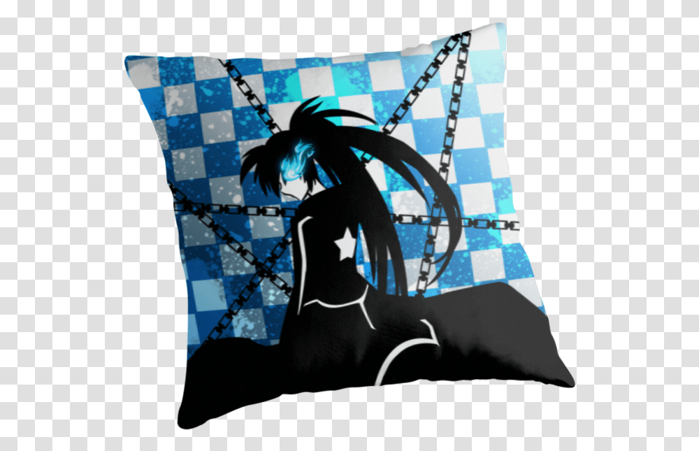 Anime Body Pillow Black Rock Shooter, Cushion, Person Transparent Png