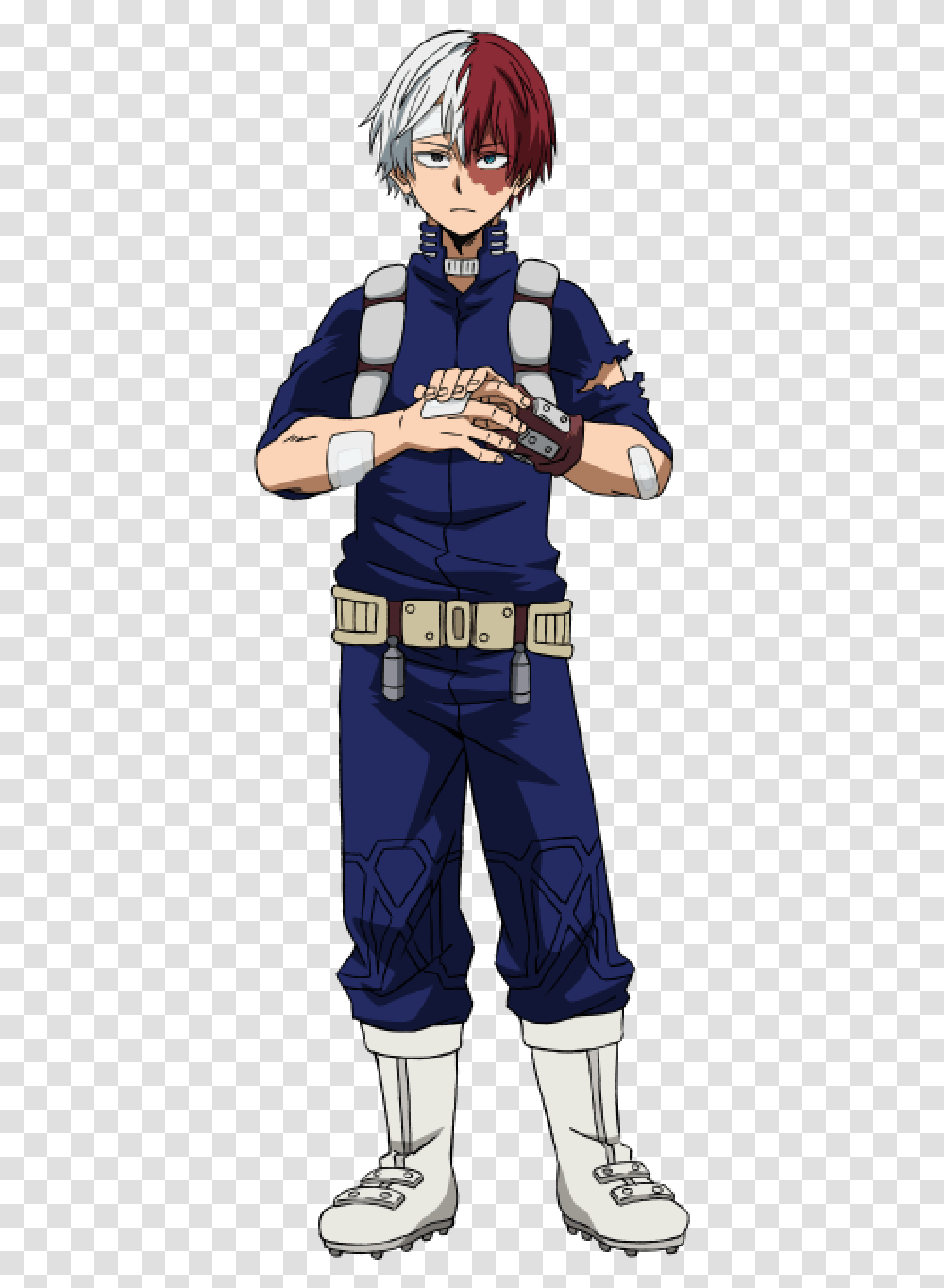 Anime Bones Boku No Hero Academia Todoroki Shouto Standing, Person, Buckle, Costume Transparent Png