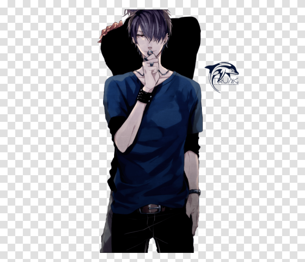 Anime Boy Background Free Images Anime Guy, Person, Human, Manga, Comics Transparent Png