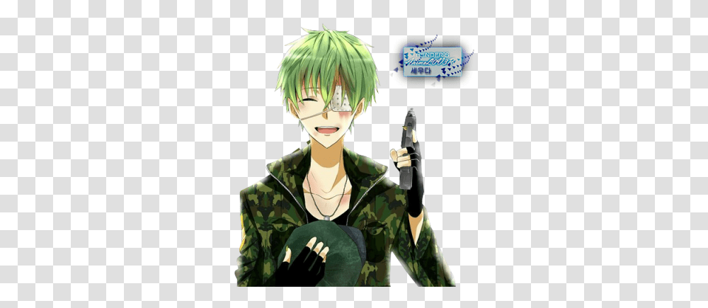 Anime Boy Clipart Hd 12721 Transparentpng Happy Tree Friends Flippy Anime, Comics, Book, Person, Human Transparent Png