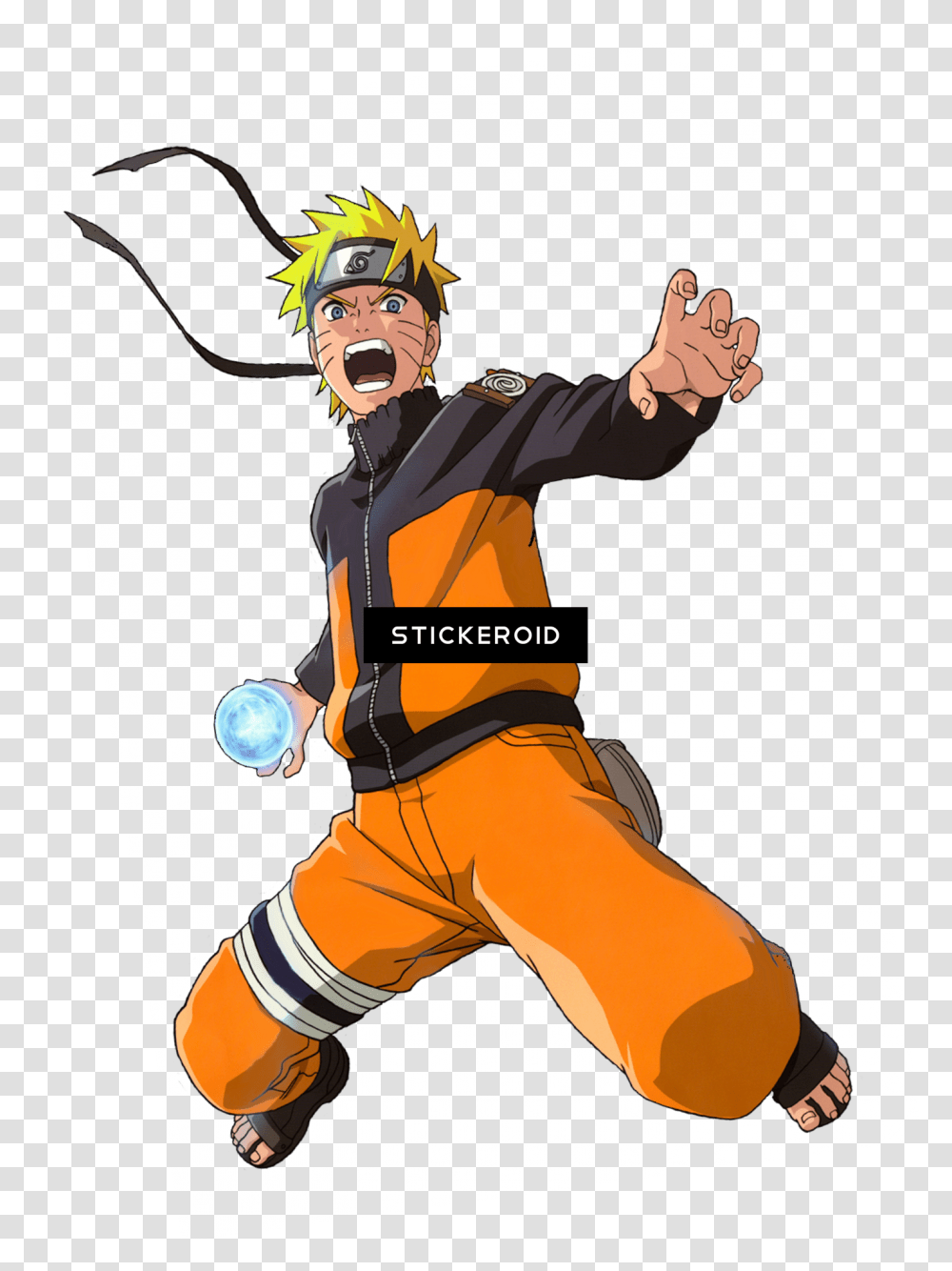 Anime Boy Naruto With White Background, Helmet, Person, Prison Transparent Png