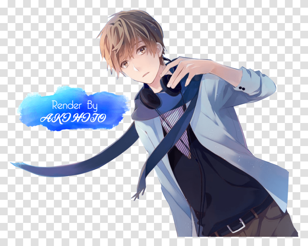 Anime Boy Render 4 By Akihito567 Boy Render Anime Boy Blue, Person, Human, Manga, Comics Transparent Png