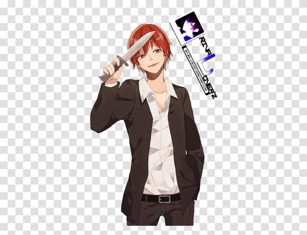 Anime Boy Render By Rival100 Karma Assassination Classroom Anime Render Boy, Person, Human, Sleeve, Clothing Transparent Png