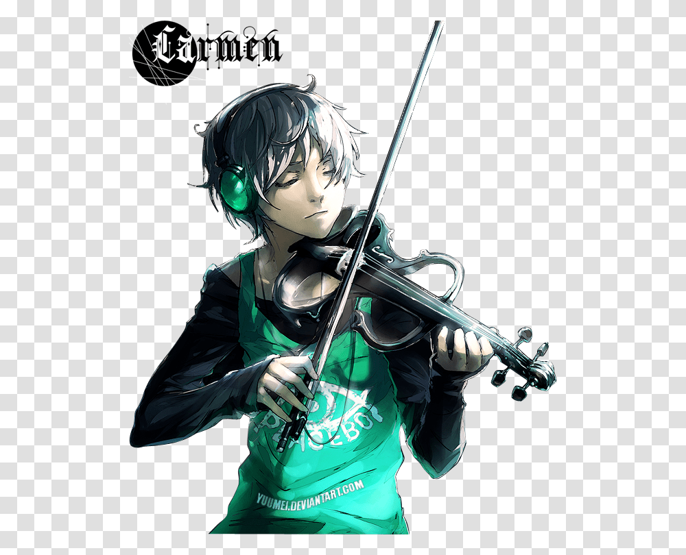 Anime Boy Violin, Leisure Activities, Person, Human, Musical Instrument Transparent Png