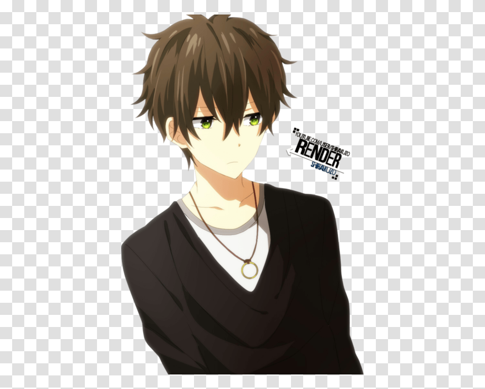 Anime Boy With Green Eyes, Necklace, Jewelry, Accessories, Accessory Transparent Png