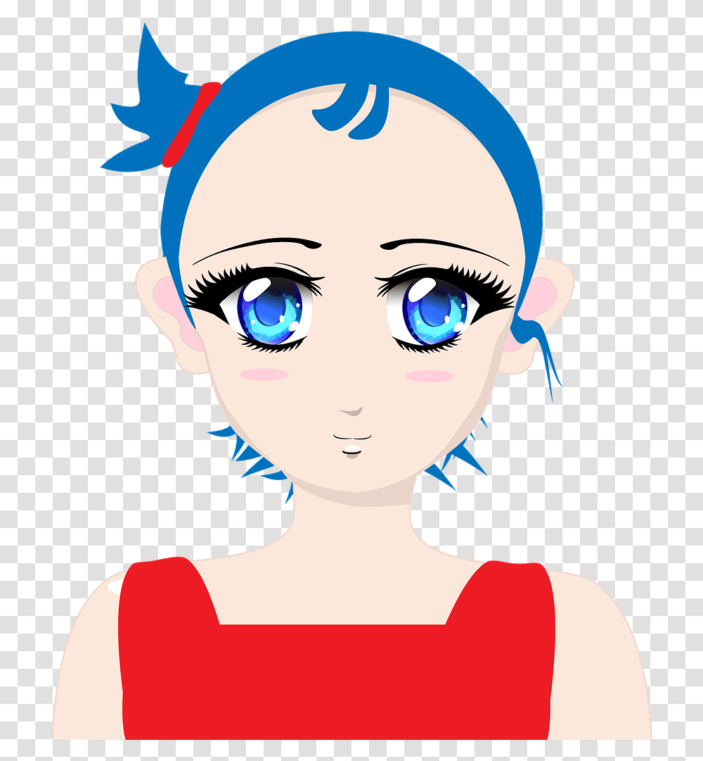 Anime Cartoon Child Free Image On Pixabay For Women, Person, Human, Graphics, Face Transparent Png