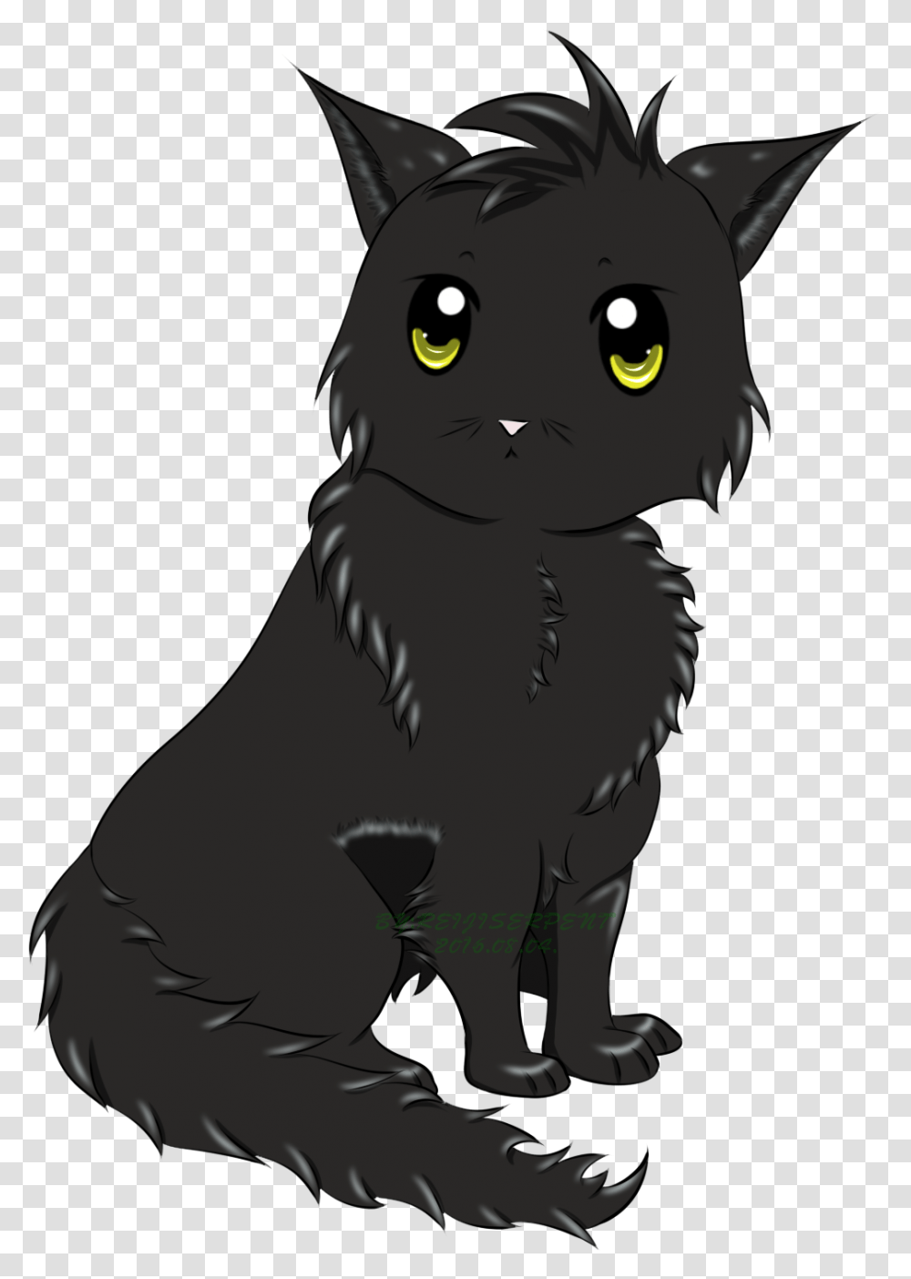 Anime Cat 4 Image Anime Black Cat, Pet, Mammal, Animal, Person Transparent Png