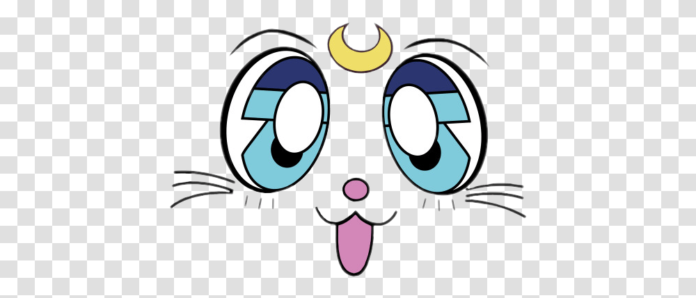 Anime Cat Cats Moon Sailormoonsailor Moon Artemis Luna, Binoculars Transparent Png