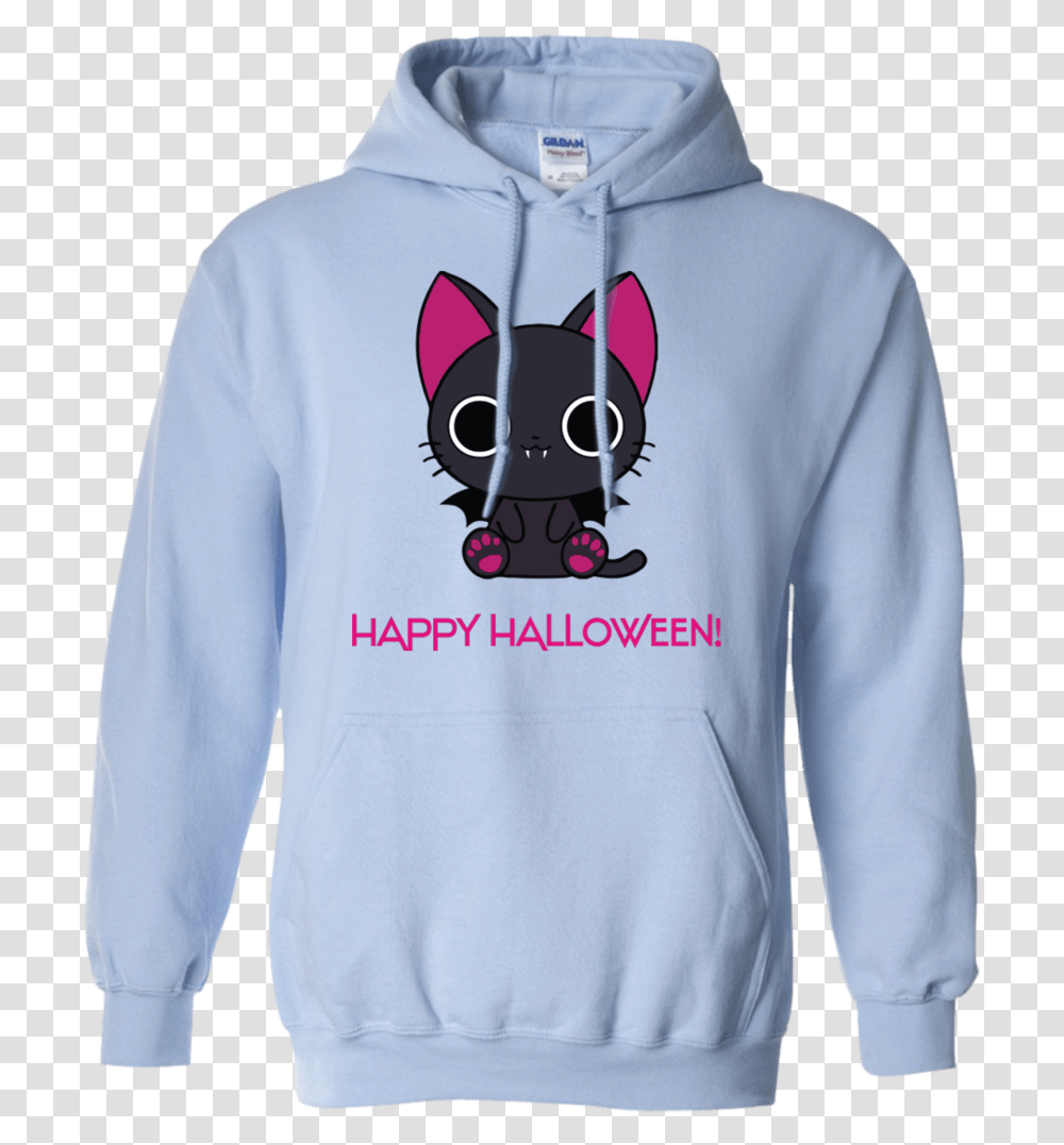 Anime Cat Halloween Pullover Hoodie - Teeever Volleyball Pullover Designs, Clothing, Apparel, Sweatshirt, Sweater Transparent Png