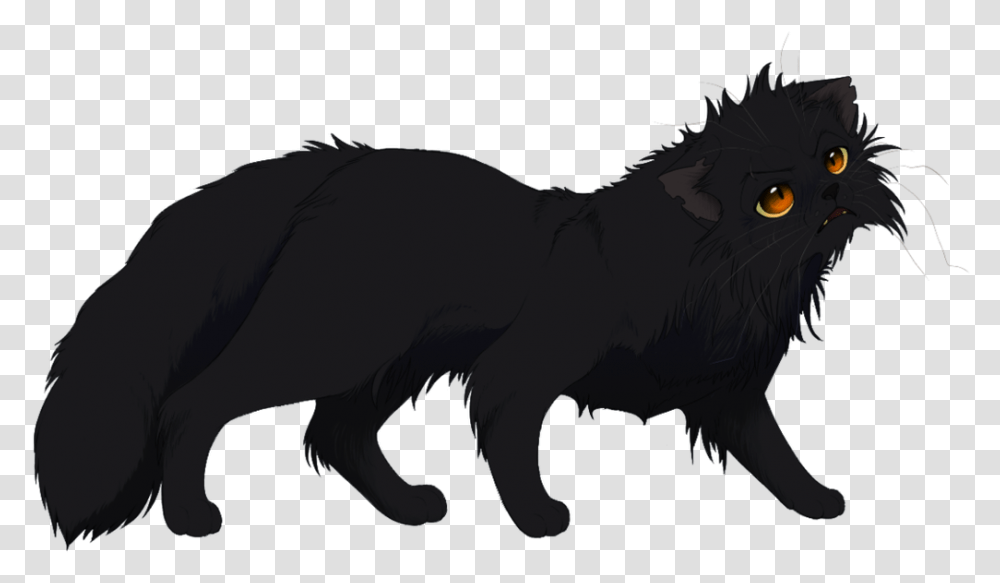Anime Cats Anime Pictures Right Anime Cats Black And White Anime Cat, Mammal, Animal, Wildlife, Wolf Transparent Png