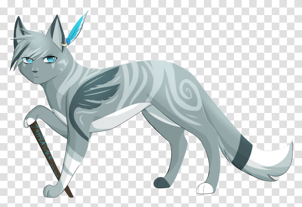 Anime Cats Drawing Jayfeather Anime Warrior Cats, Mammal, Animal, Horse, Zebra Transparent Png
