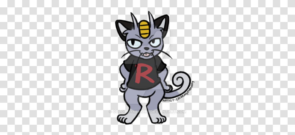Anime Cats Meowth B, Label, Poster, Advertisement Transparent Png