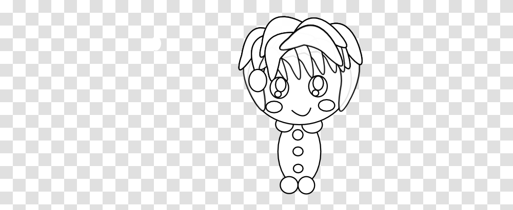 Anime Character Art 35 Black White Line Art 555px Illustration, Doodle, Drawing, Cross Transparent Png