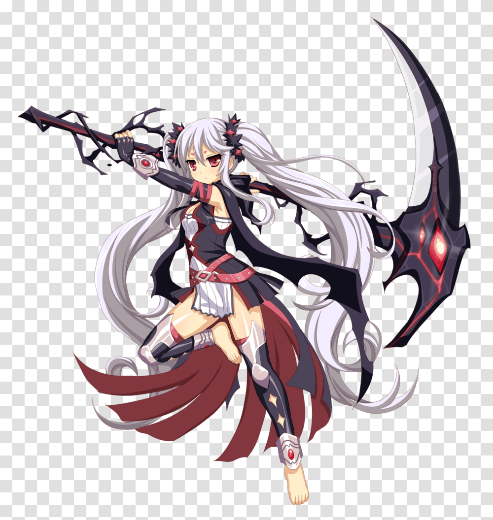 Anime Character With Reaper, Manga, Comics, Book, Person Transparent Png