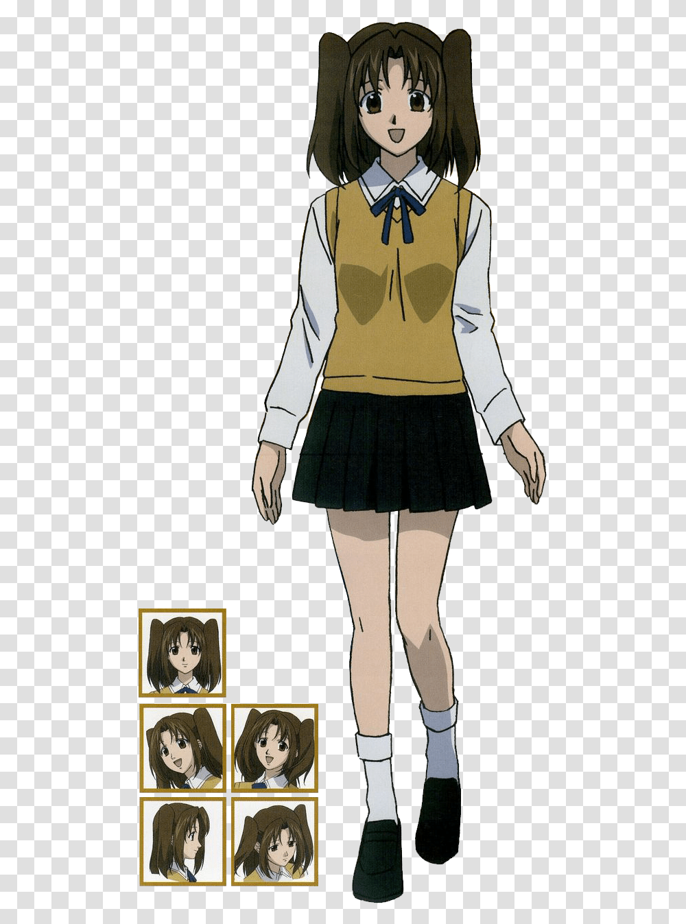 Anime Characters 6 Image Anime Character Sheet Template, Skirt, Clothing, Person, Costume Transparent Png