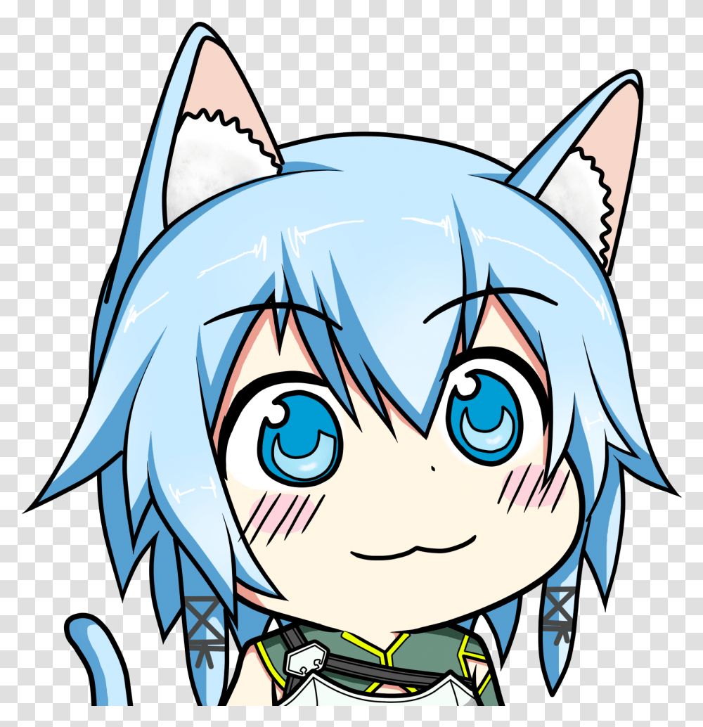 Anime Chibi And Kawaii Image Chibi Sinon, Manga, Comics, Book Transparent Png