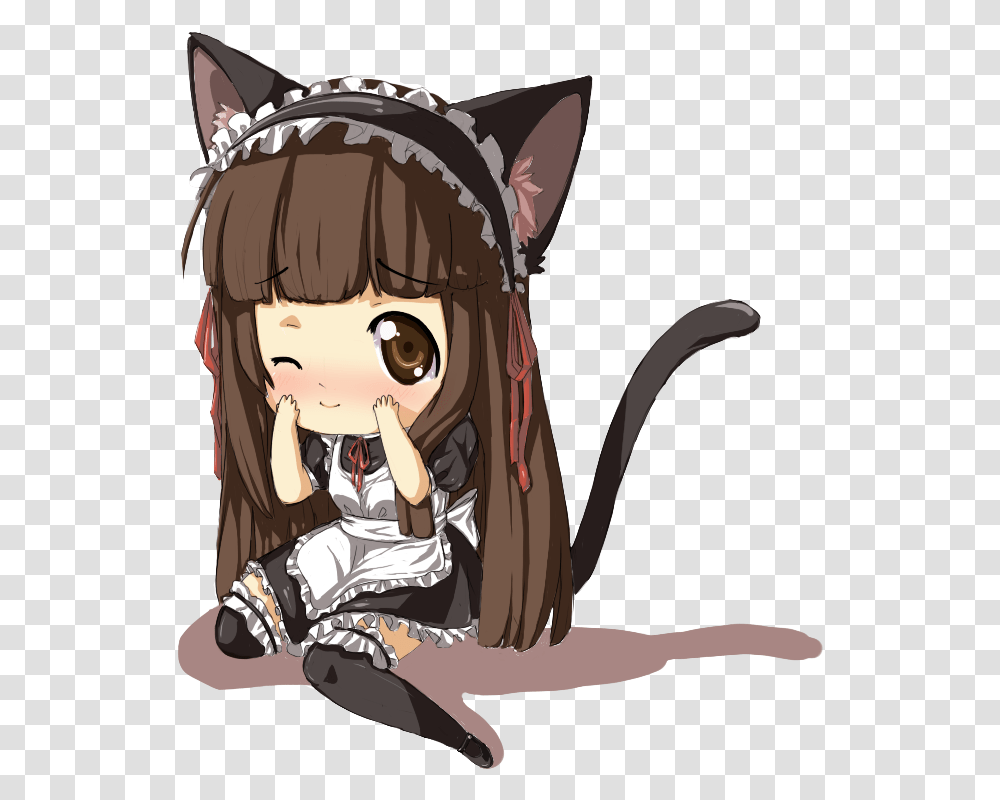 Anime Chibi Maid, Comics, Book, Manga, Person Transparent Png