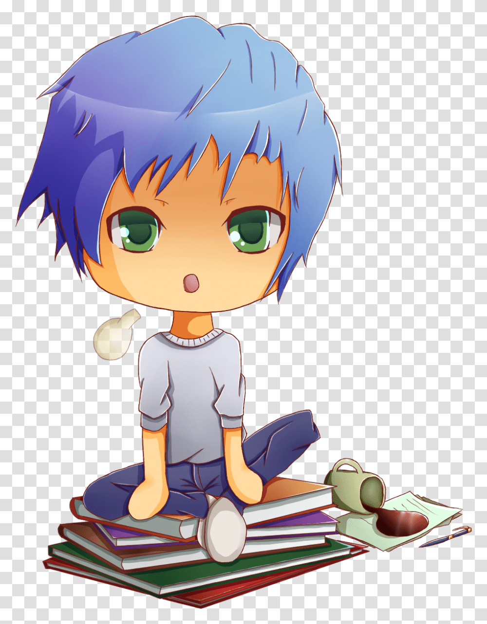 Anime Chibi Writing Hd, Toy, Helmet, Apparel Transparent Png