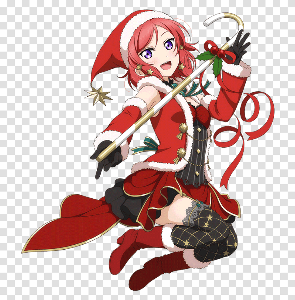 Anime Christmas Anime Christmas Photo Girl, Person, Samurai, Knight, Pirate Transparent Png