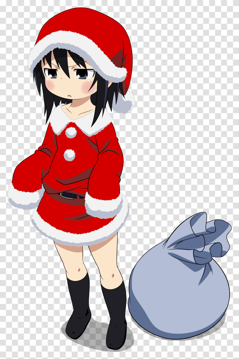 Anime Christmas Anime Santa, Person, Human, Comics, Book Transparent Png