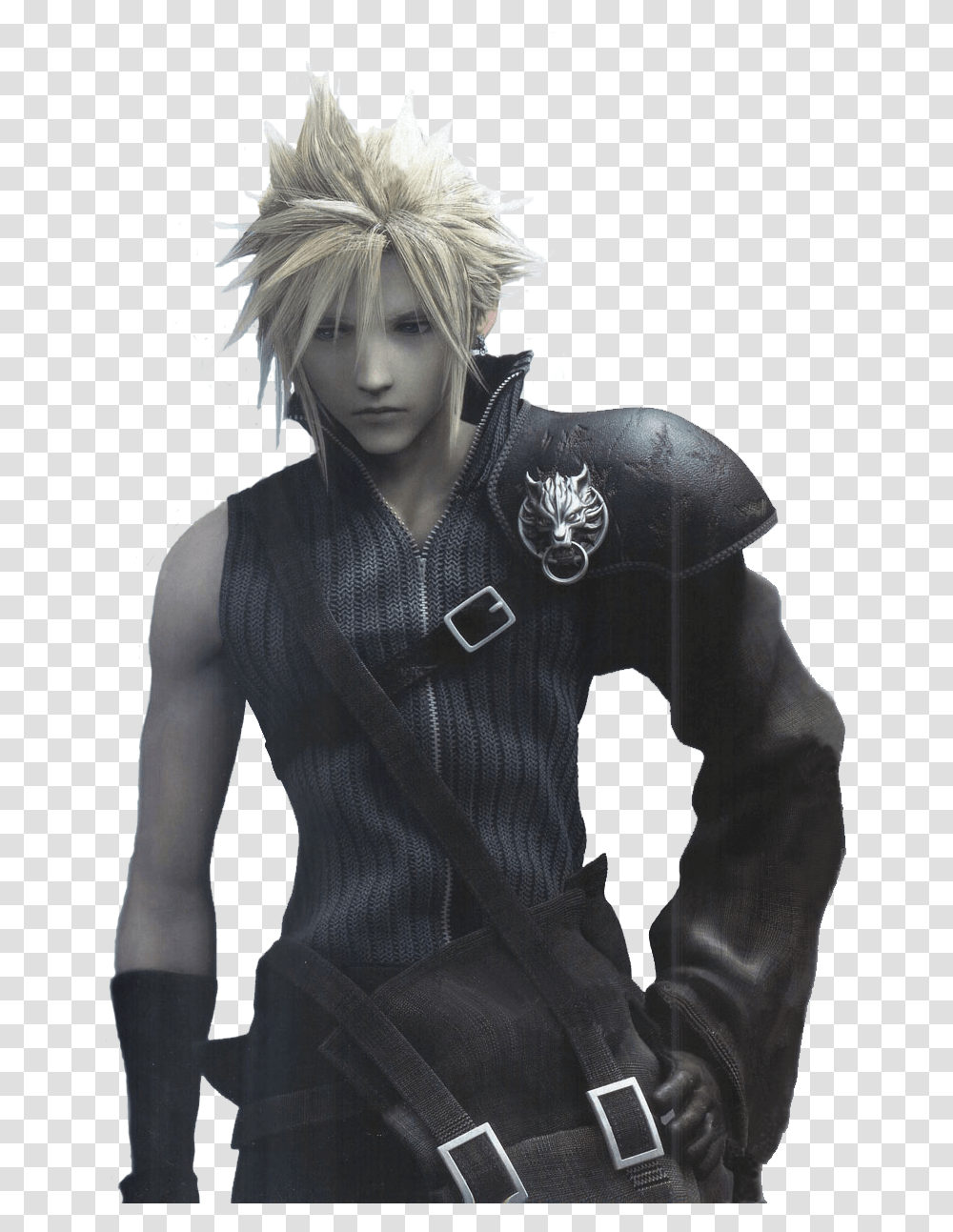 Anime Cloud Strife Final Fantasy Advent Children Cloud, Person Transparent Png