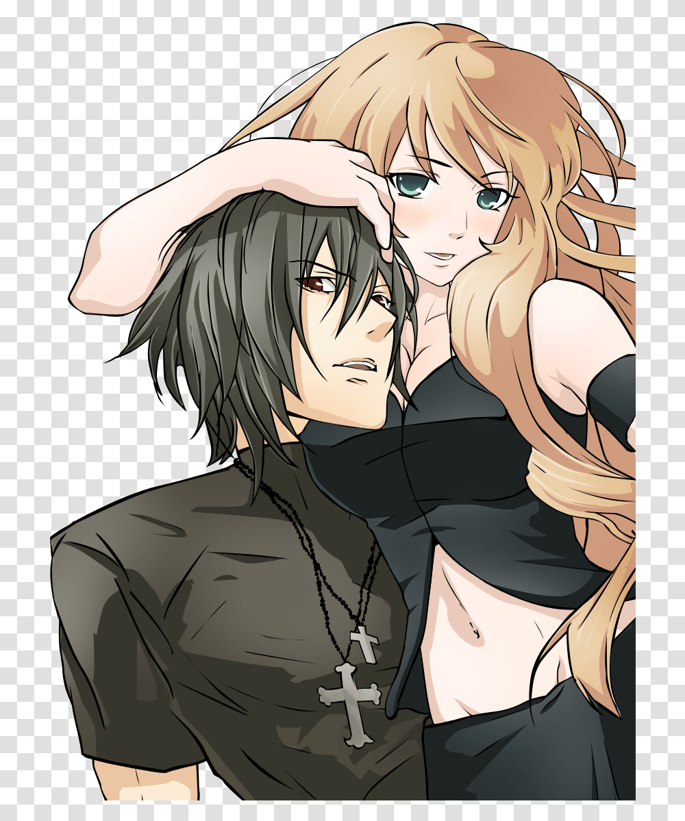 Anime Couple By Kittenseitz Anime Couple Blonde Girl, Manga, Comics, Book, Person Transparent Png