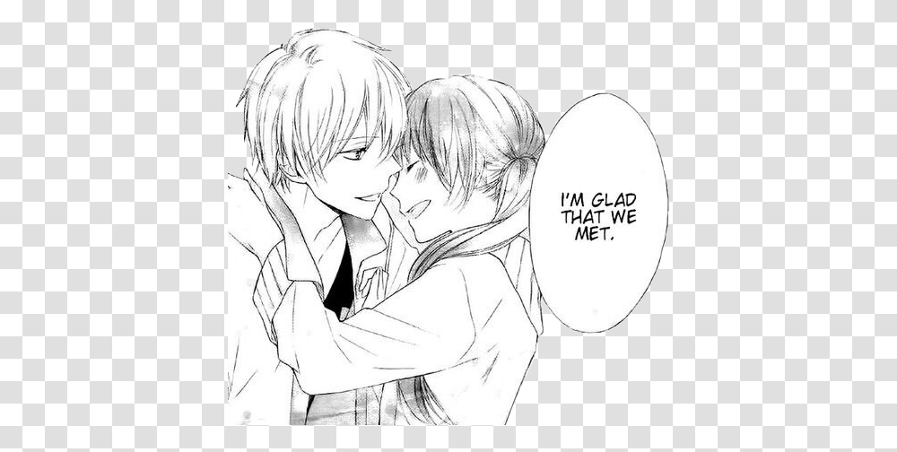 Anime Couples Aesthetic Anime Wallpaper Hd Manga Romance Quote, Person, Human, Comics, Book Transparent Png