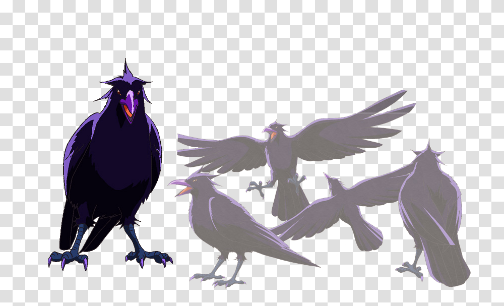 Anime Crow, Bird, Animal, Flying, Horse Transparent Png