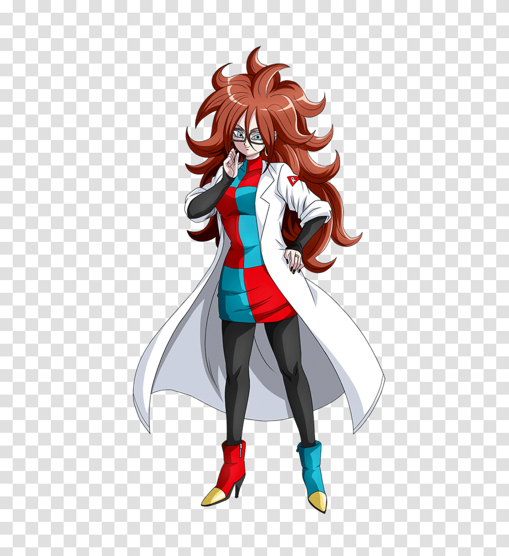 Anime Dragon Ball Fighterz Android 21 Dragon Ball Fighterz Android 21, Manga, Comics, Book, Person Transparent Png