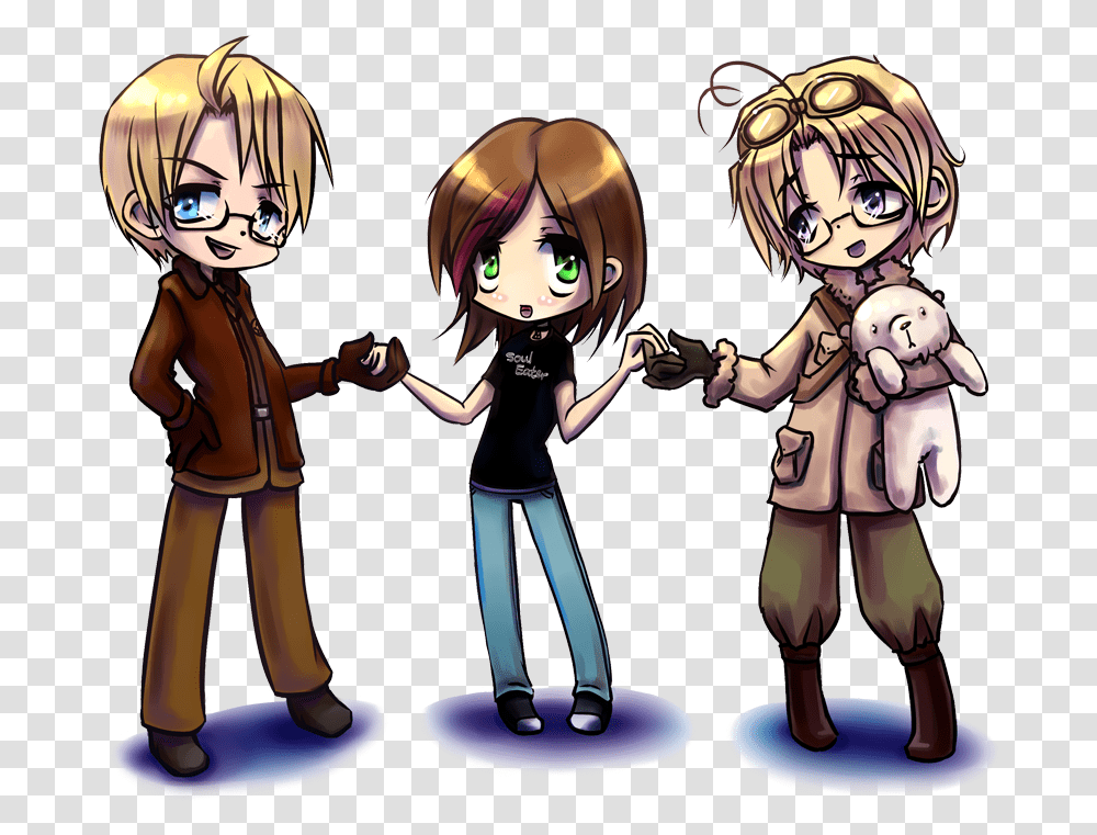 Anime Drawing Child Holding Hands, Comics, Book, Manga, Doll Transparent Png