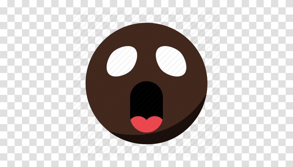 Anime Emoji Emoticon Face Shocked Surprised Icon, Tape, Food, Egg, Ball Transparent Png