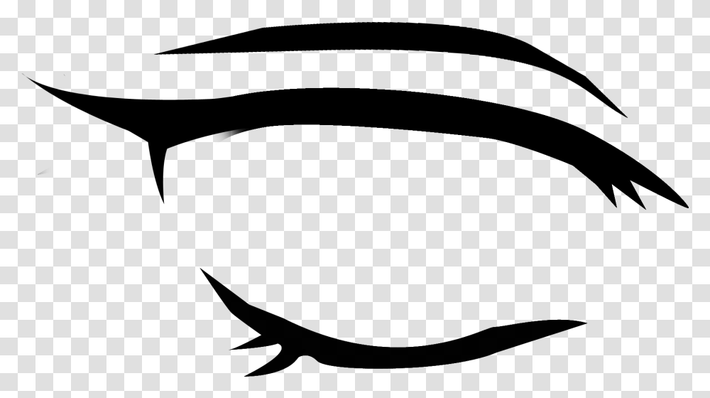 Anime Eyes Lineart, Gray, World Of Warcraft Transparent Png