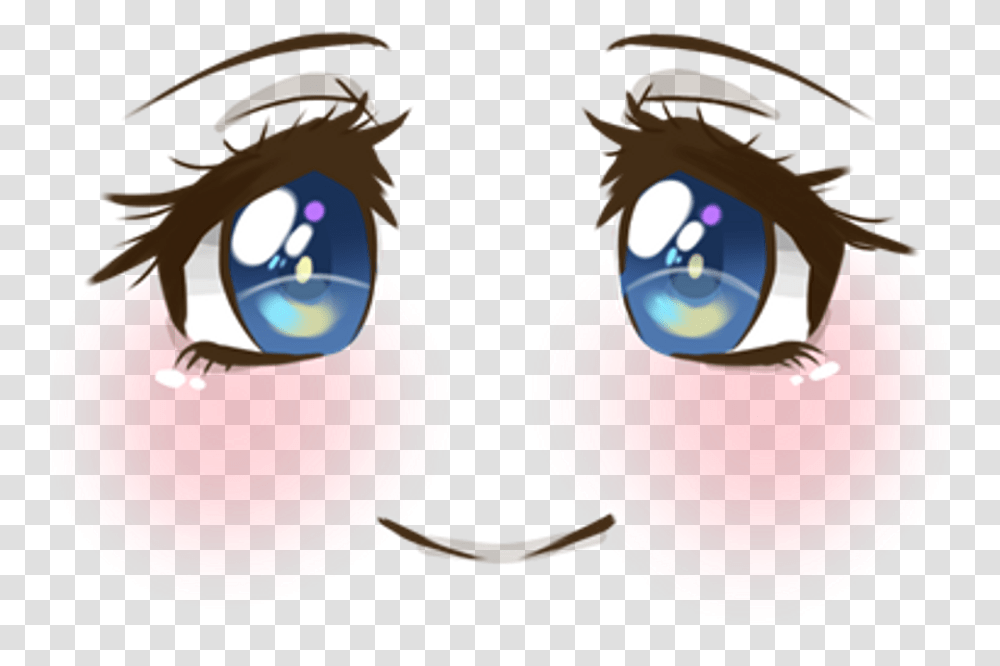Anime Face Clipart Background Anime Eyes, Graphics, Outdoors, Frisbee, Toy Transparent Png