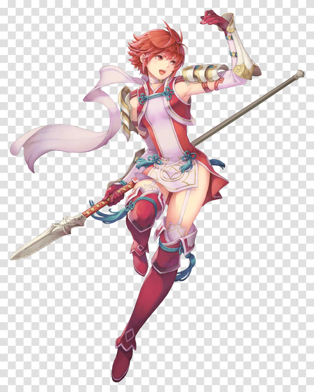 Anime Fire Fire Emblem Heroes Hinoka, Person, Costume, Weapon, Art Transparent Png