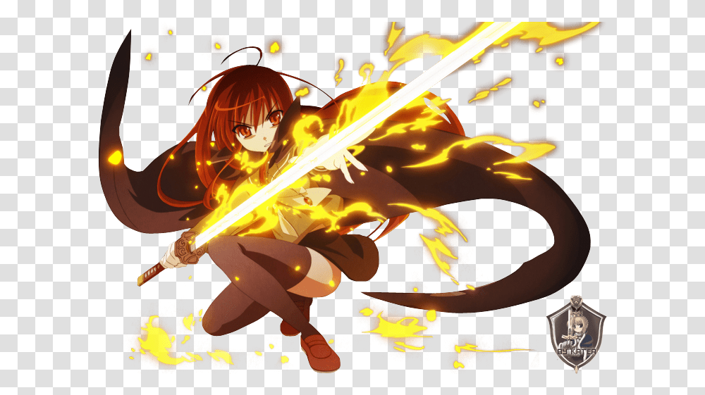Anime Fire Girl Shakugan No Shana Fanart, Bonfire, Flame, Person, Human Transparent Png