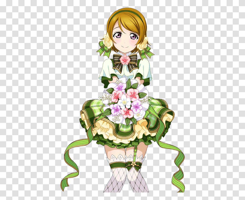Anime Flowers Hanayo Flower Bouquet Cosplay, Floral Design, Pattern Transparent Png