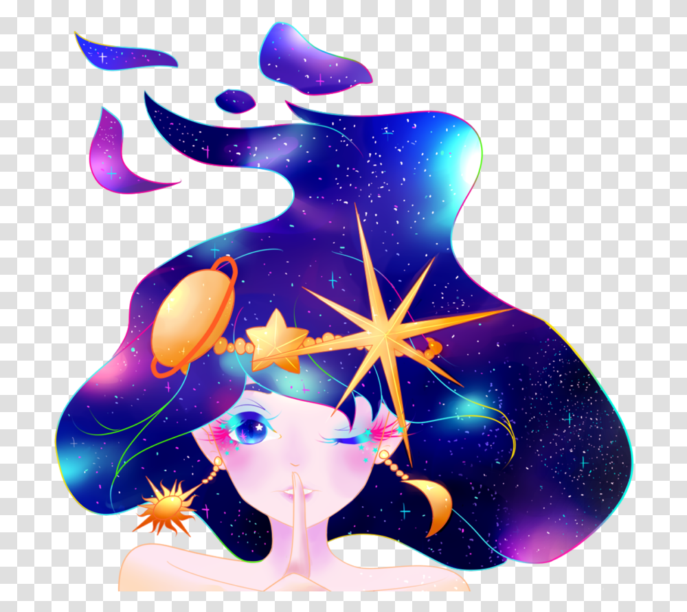 Anime Galaxy Girl, Tree, Plant Transparent Png