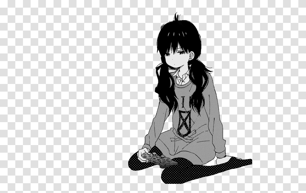 Anime Gamer & Free Gamerpng Images Black Hair Small Anime Girl, Person, Human, Manga, Comics Transparent Png