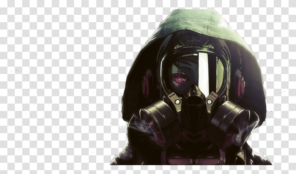 Anime Gas Mask 1 By Mary200016 Gas Mask Anime, Helmet, Clothing, Apparel, Astronaut Transparent Png