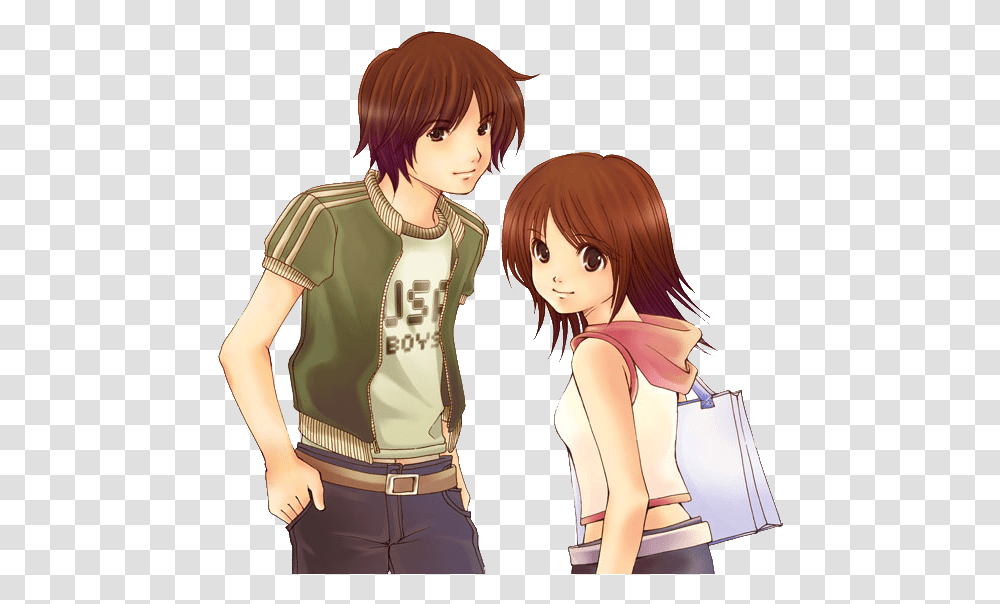 Anime Gf And Bf, Person, Human, Apparel Transparent Png