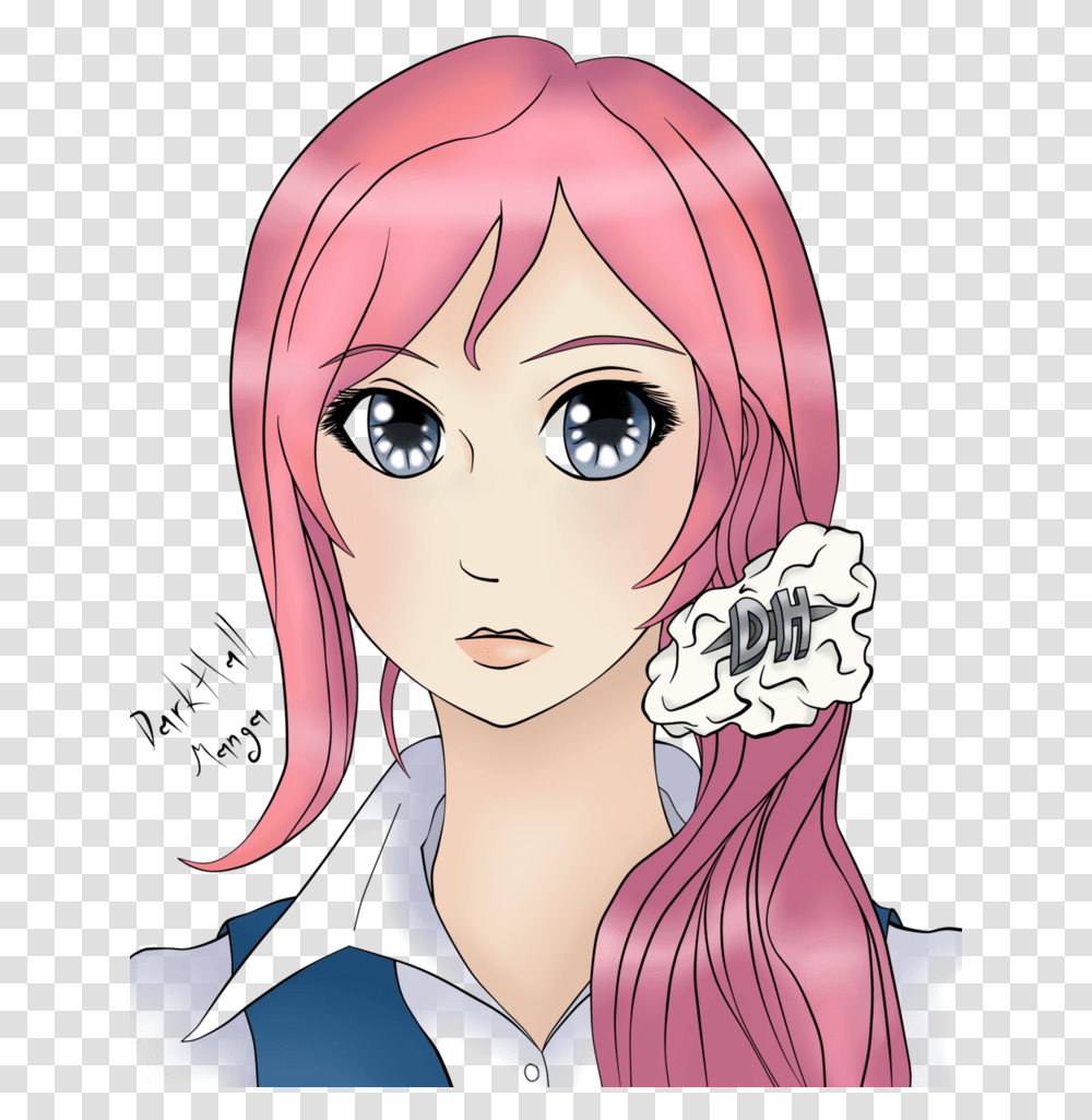 Anime Girl Blue Eyes Animated Girls With Pink Hair And Blue Eyes, Comics, Book, Manga, Person Transparent Png