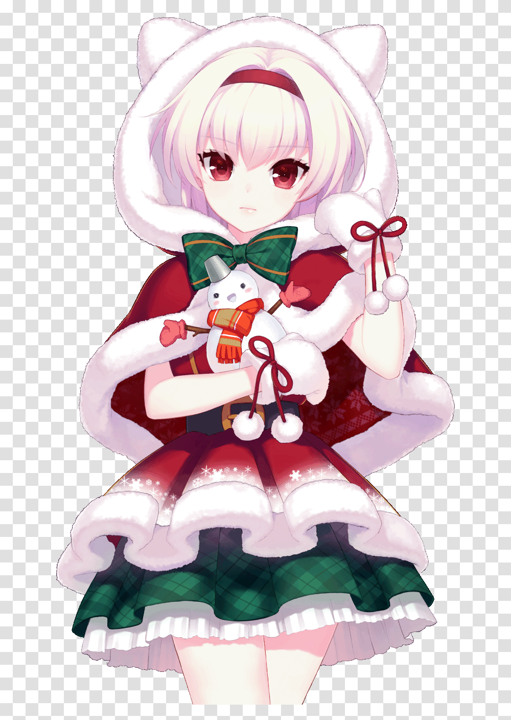 Anime Girl Christmas, Doll, Toy, Figurine, Sweets Transparent Png