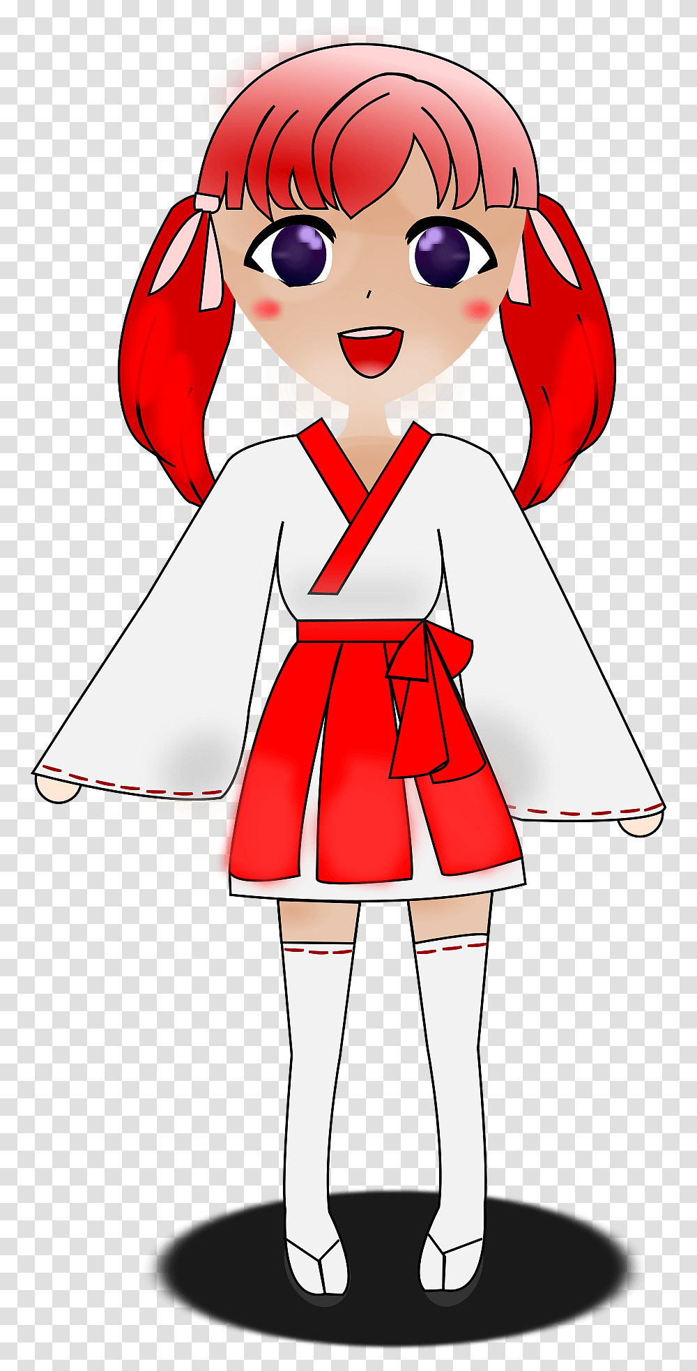 Anime Girl Clipart Cartoon, Clothing, Apparel, Robe, Fashion Transparent Png